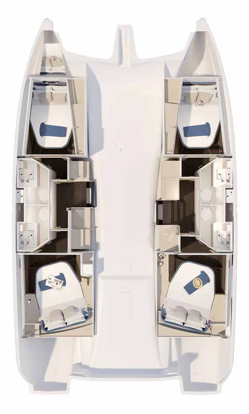 Alquiler de embarcaciones Fountaine Pajot Fountaine Pajot FP 41 Quatuor 4 enTrogir en Samboat