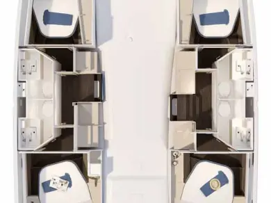 Alquiler de embarcaciones Fountaine Pajot Fountaine Pajot FP 41 Quatuor 4 enTrogir en Samboat