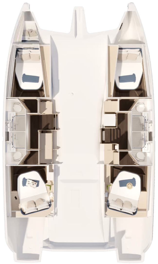 Alquiler Catamarán Fountaine Pajot con o sin  título de navegación