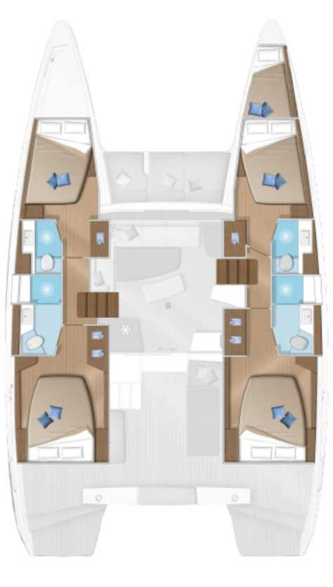 Alquiler Catamarán Lagoon con o sin  título de navegación