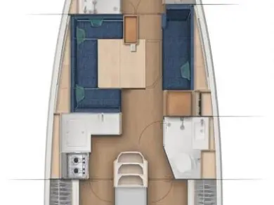 Alquiler Velero en Biograd na Moru - Jeanneau Sun Odyssey 380 Performance - 3 cab.