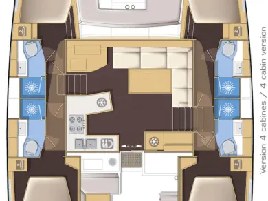 Alquiler de embarcaciones Lagoon Lagoon 450 enPalma de Mallorca en Samboat