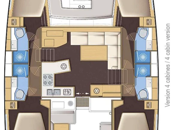 Alquiler de Lagoon Lagoon 450 Sport Top en Palma de Mallorca