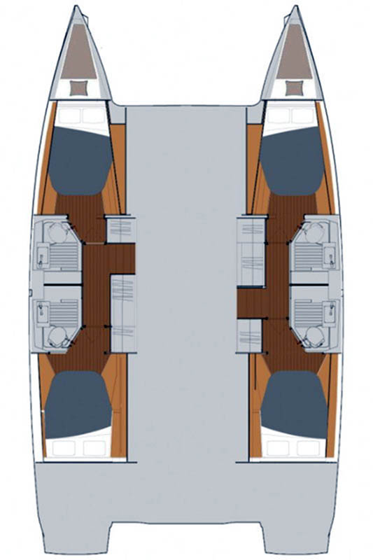 Alquiler de Catamarán, con o sin patrón Fountaine Pajot Seget Donji