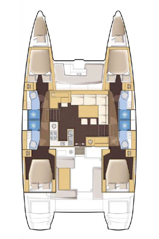 Alquiler de Lagoon Lagoon 450 F en Eden Island