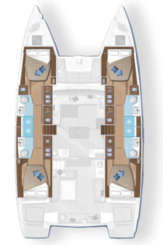 Alquiler Catamarán en Seget Donji - Lagoon Lagoon 50