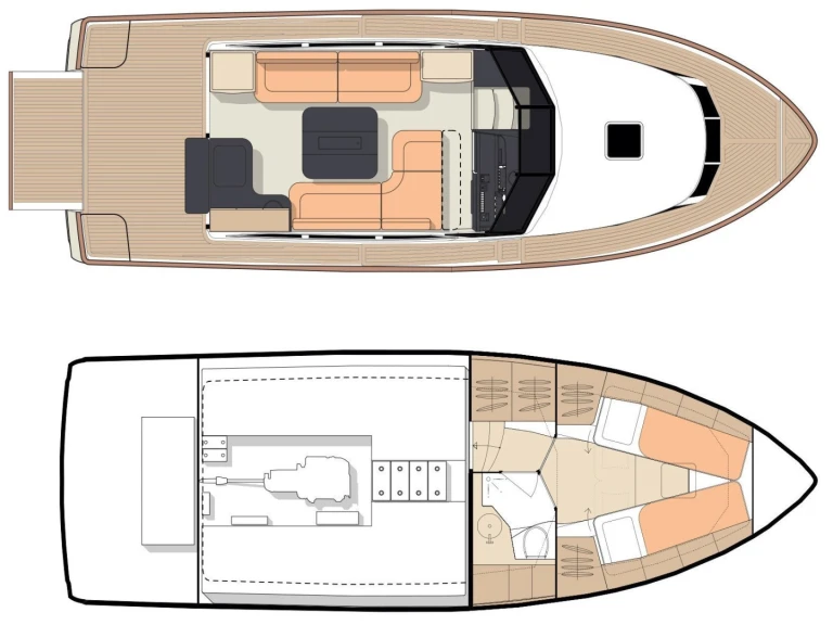 Alquiler de Yate de lujo, con o sin patrón Greenline Yachts Pirovac