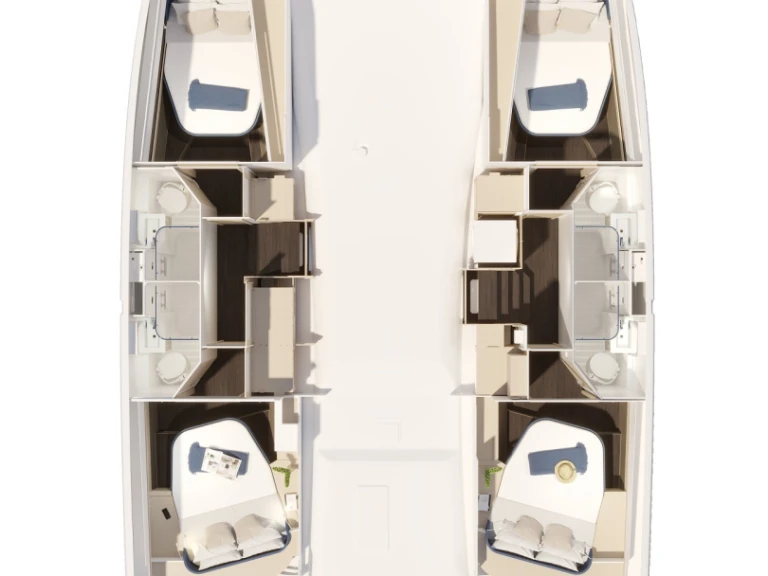 Alquiler Gouviá - Fountaine Pajot Fountaine Pajot FP 44 Quatuor - 4 + 2 cab. en SamBoat