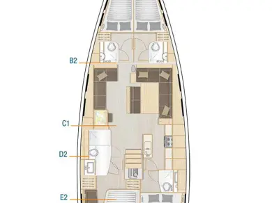Alquiler Velero en Lefkáda - Hanse Hanse 548
