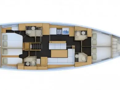 Alquiler de Velero, con o sin patrón Jeanneau Cos