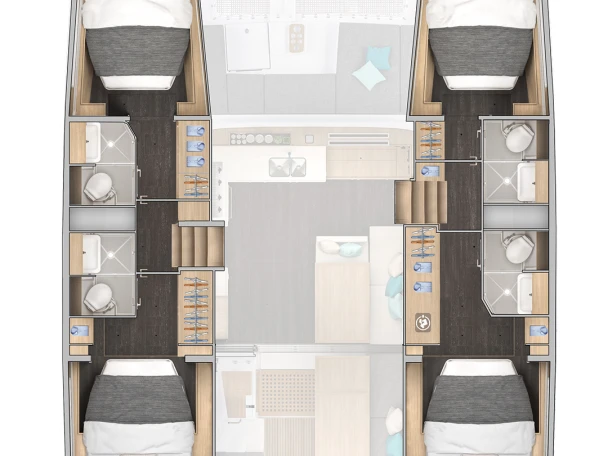 Alquiler de embarcaciones Lagoon Lagoon 43 enLávrio en Samboat