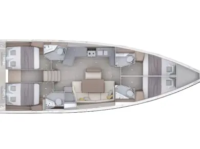 Alquiler de barcos Rhodes (Ciudad) barato de Oceanis 47 - 4 cab.
