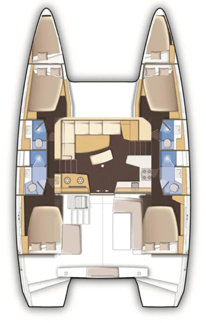 Alquiler de Catamarán, con o sin patrón Lagoon Trogir
