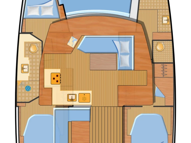 Alquiler Catamarán Fountaine Pajot con o sin  título de navegación