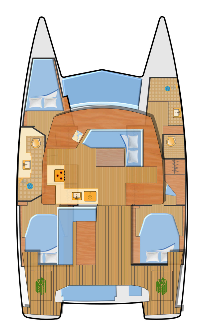 Alquiler Catamarán Fountaine Pajot con o sin  título de navegación