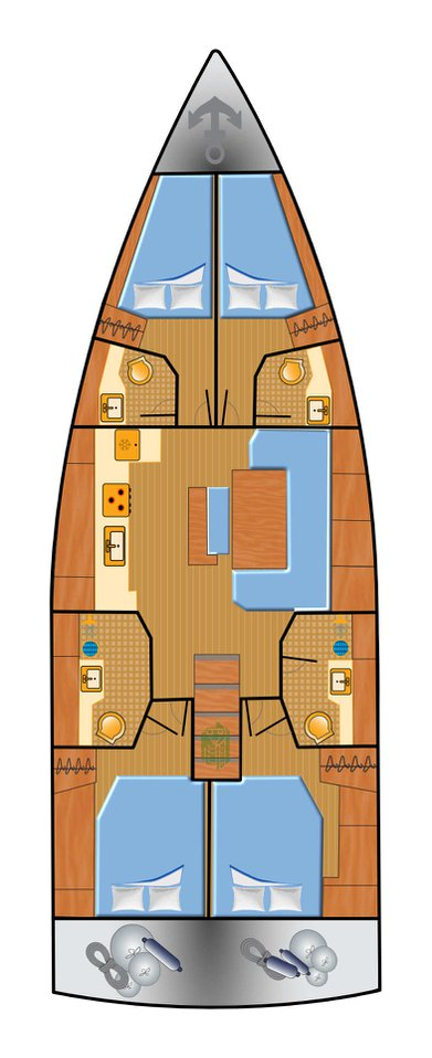 Alquiler de embarcaciones Hanse Hanse 460 enBiograd na Moru en Samboat