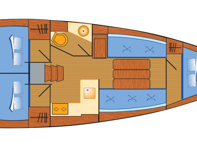 Alquiler de Velero, con o sin patrón Jeanneau Biograd na Moru