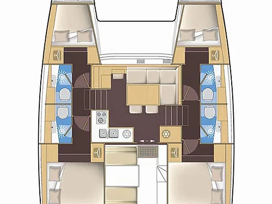 Alquiler Catamarán Lagoon con o sin  título de navegación