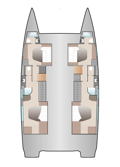 Alquiler de Catamarán, con o sin patrón Fountaine Pajot Seget Donji