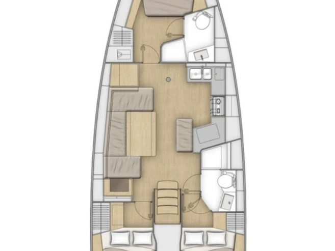 Alquiler Velero Bénéteau con o sin  título de navegación