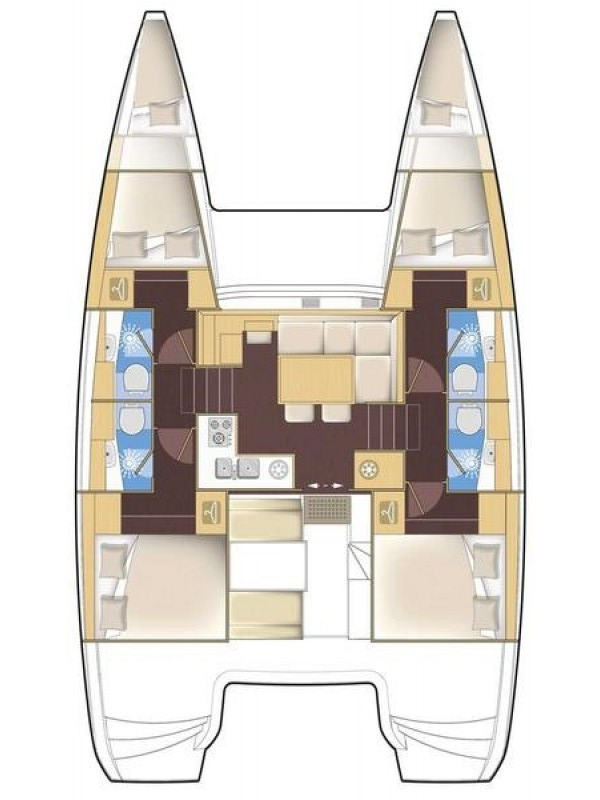 Alquiler Catamarán Lagoon con o sin  título de navegación