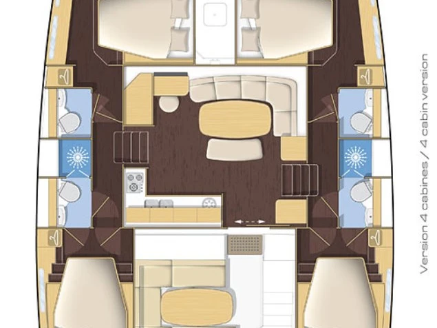 Alquiler Catamarán en Turgutreis - Lagoon Lagoon 421