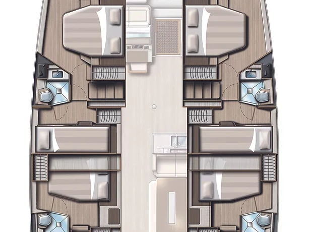 Alquiler de Catamarán, con o sin patrón Bali Seget Donji