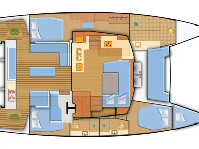 Alquiler Catamarán Fountaine Pajot con o sin  título de navegación