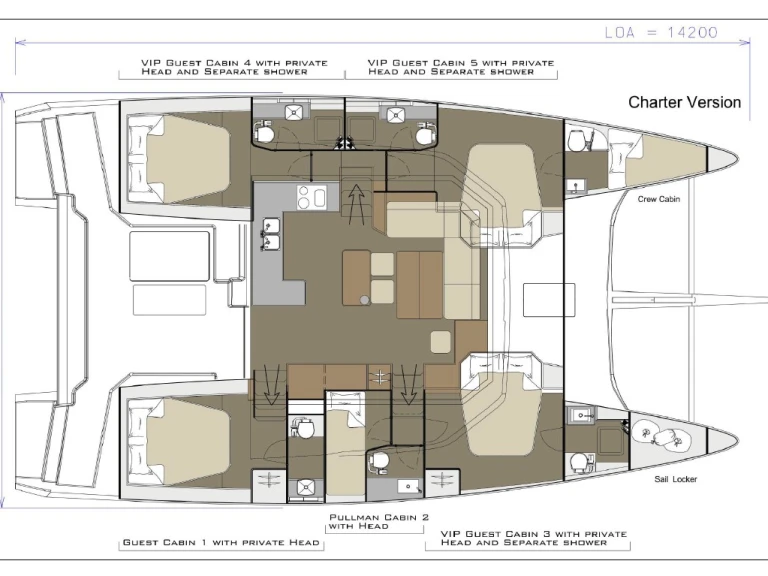 Alquiler de embarcaciones Dufour Dufour Catamarans 48 Sail enPirovac en Samboat
