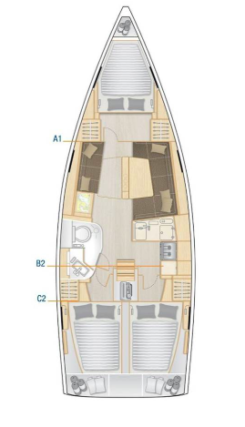 Alquiler Velero en Seget Donji - Hanse Hanse 388