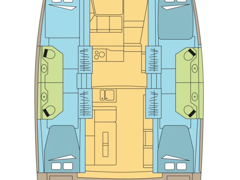 Alquiler de Catamarán, con o sin patrón Bali Fethiye