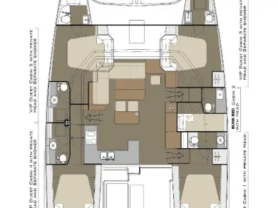 Alquiler Kaštela - Dufour Dufour Catamarans 48 Sail en SamBoat