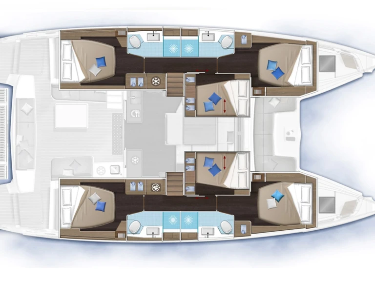 Alquiler Catamarán Lagoon con o sin  título de navegación