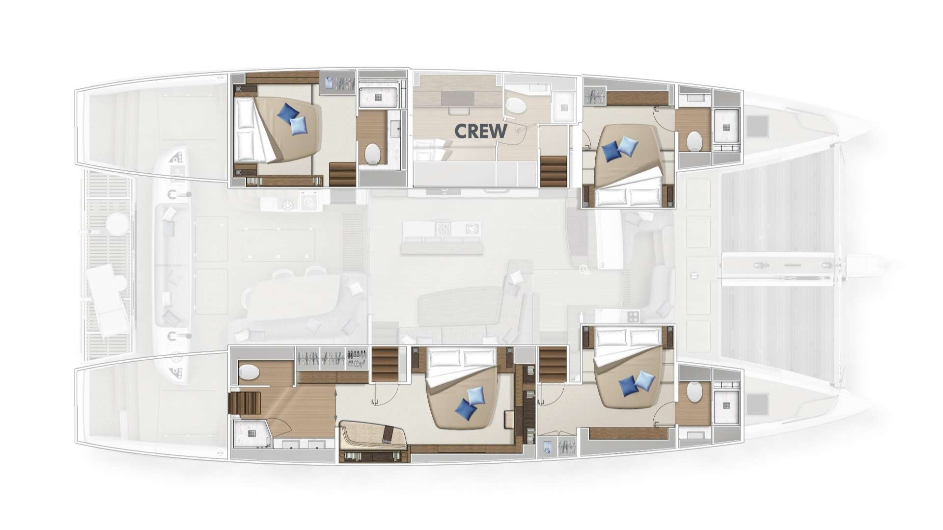 Alquiler Catamarán en Kaštela - Lagoon Lagoon Sixty 5