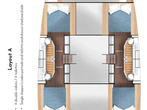 Alquiler Catamarán en Primošten - Cervetti Yachts Cervetti 44 - 4 + 1 cab.