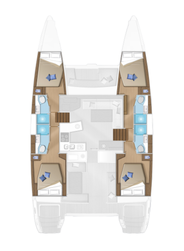 Alquiler Catamarán en Miconos (Isla) - Lagoon Lagoon 450 F