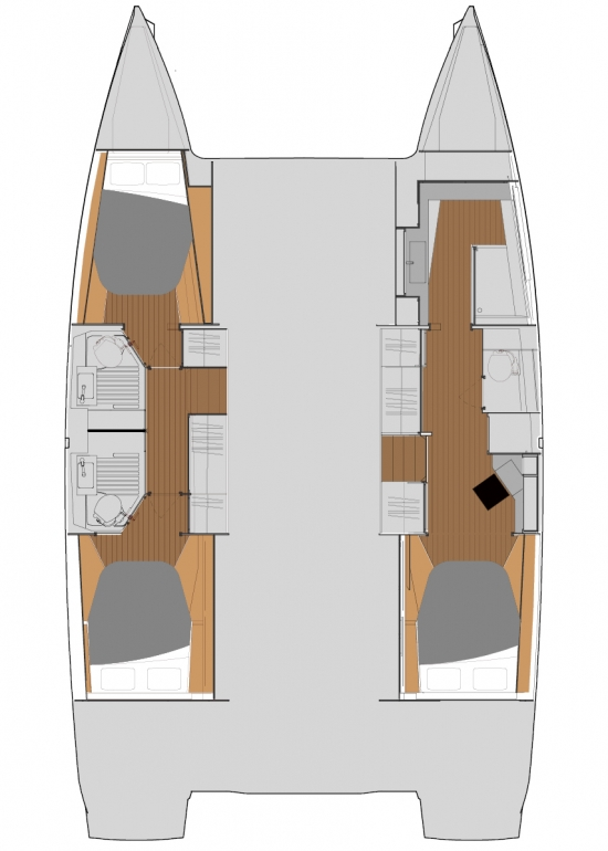 Alquiler Catamarán Fountaine Pajot con o sin  título de navegación