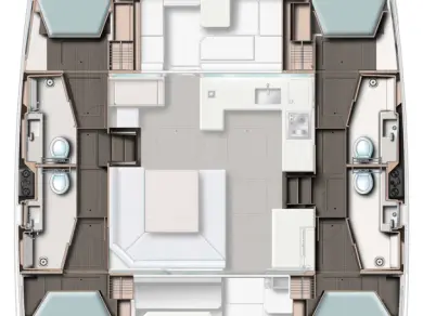 Alquiler Catamarán en Ciudad de Belice - Leopard Catamarans / Robertson & Caine Leopard 45