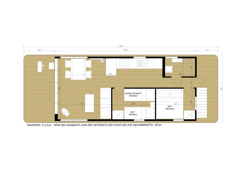 Alquiler Casa flotante WOMA con o sin  título de navegación