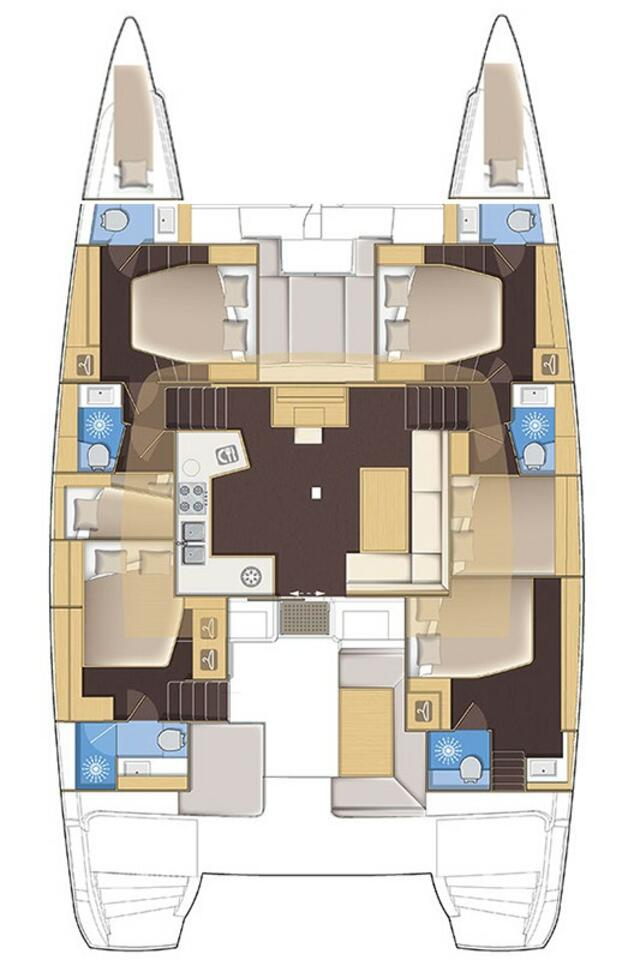 Alquiler de embarcaciones Lagoon Lagoon 52 F enTrogir en Samboat