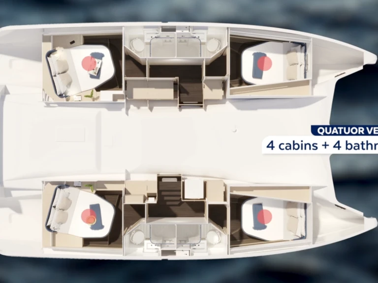 Alquiler de barcos Parham Town barato de Fountaine Pajot FP 44 Quatuor - 4 cab.