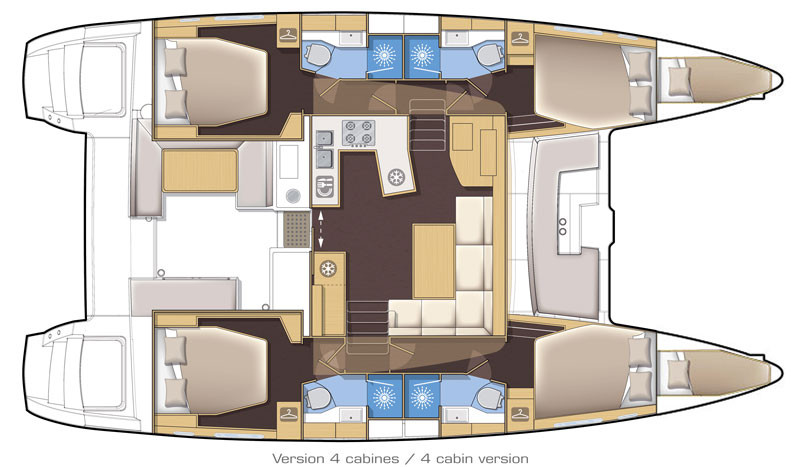 Alquiler de embarcaciones Lagoon Lagoon 450 enParham Town en Samboat
