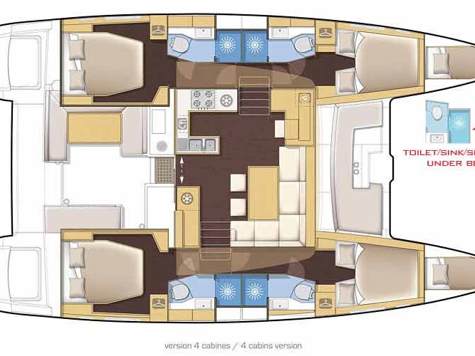 Alquiler de Catamarán, con o sin patrón Lagoon Parham Town