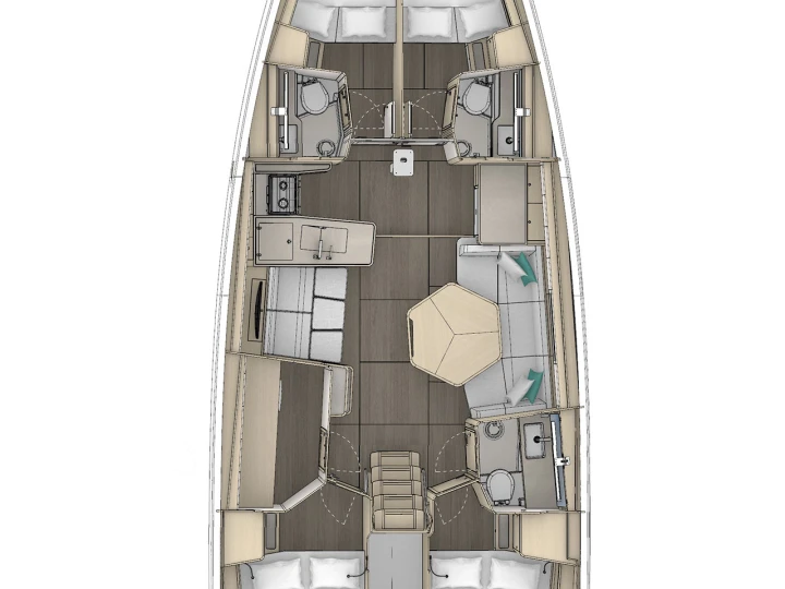 Alquiler de barcos Procida barato de Dufour 48