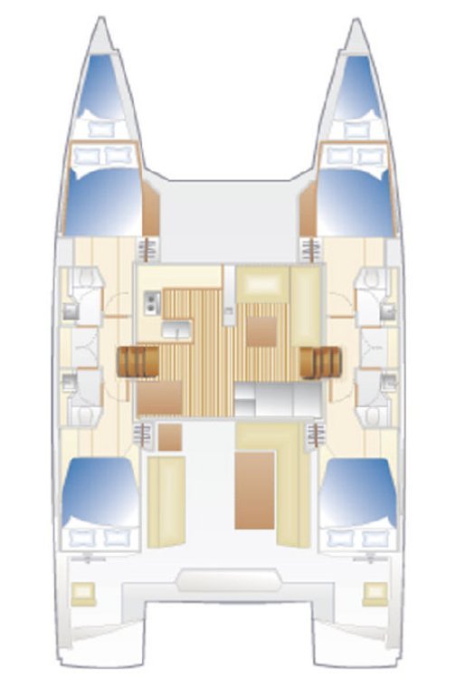 Alquiler de Catamarán, con o sin patrón Nautitech Gouviá