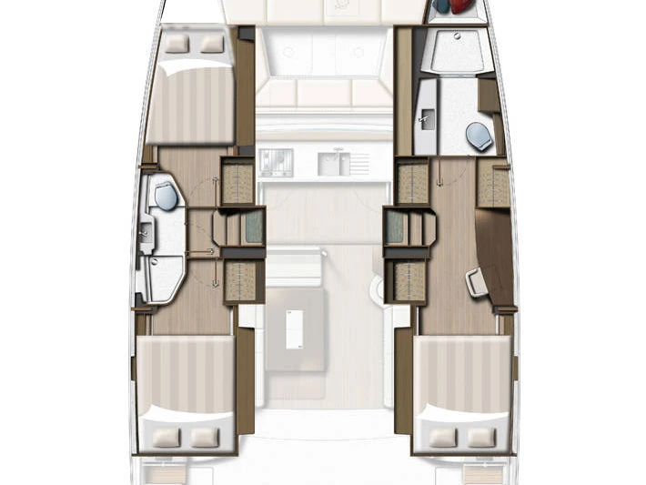 Alquiler de barcos Kaštela barato de Bali Catsmart OW - 3 cab.