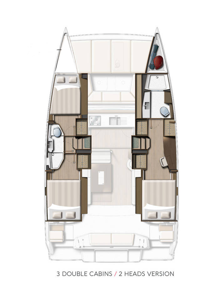 Alquiler de barcos Kaštela barato de Bali Catsmart OW - 3 cab.