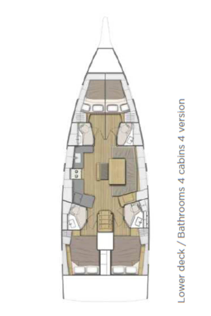 Alquiler de barcos Komolac barato de Oceanis 46.1