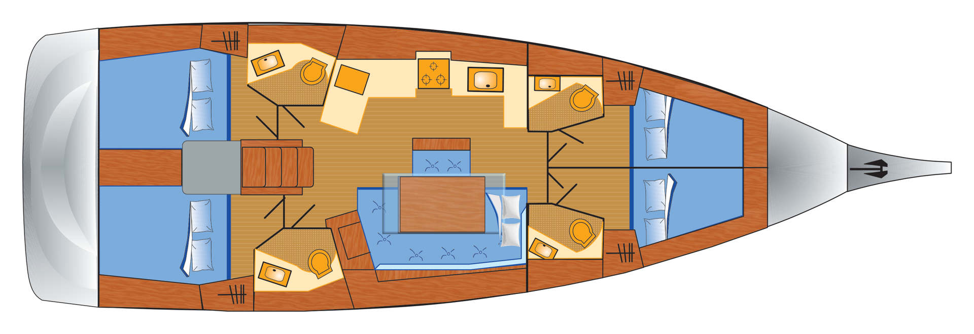 Alquiler de embarcaciones Bénéteau Oceanis 46.1 enPula en Samboat