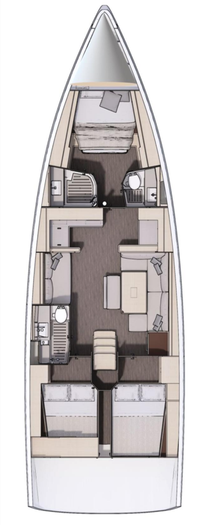Alquiler Velero Dufour con o sin  título de navegación